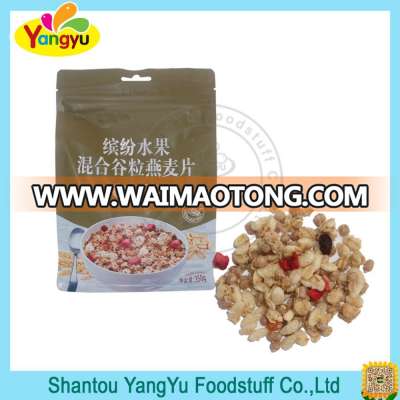 High quality healthy food instant grain cereal wheat oatmeal mixed with all kinds of fruit